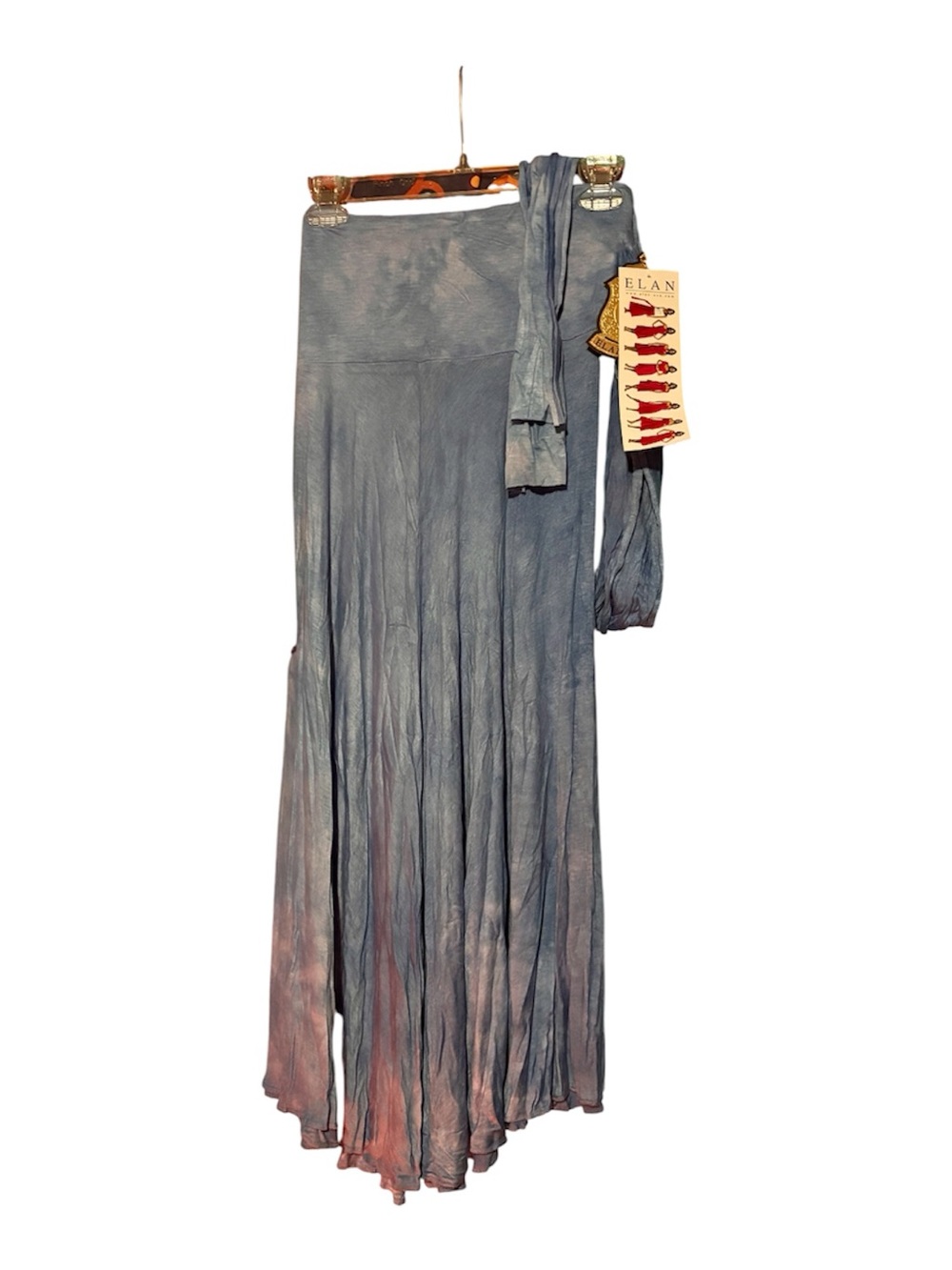 Elan NWT 8-way Convertible Maxi Skirt Dress Light blue tie dye - SZ L